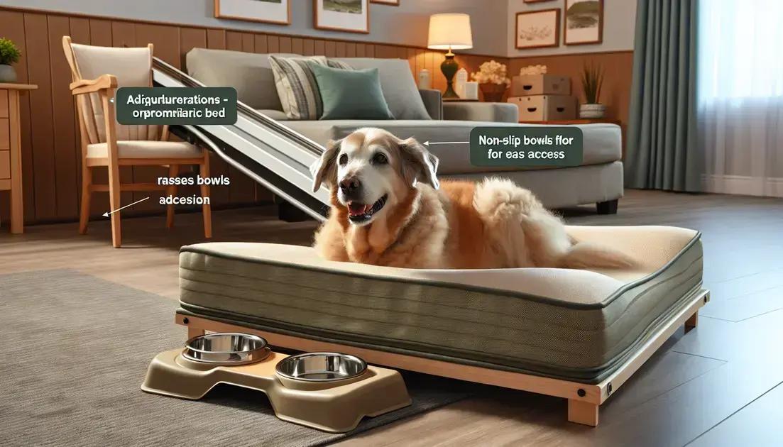  Ajustes fáceis que fazem diferença em cuidados com cães idosos